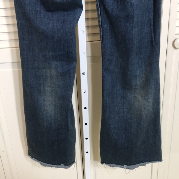 Free People Pocket Front Raw Hem Flared Jeans Size 29 - Picture 8 of 12